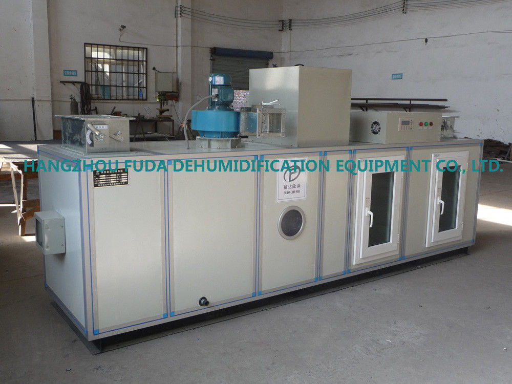 Desiccant Wheel High Efficiency Dehumidifier With Cooling Coil , Supply