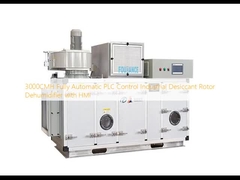 3000CMH Fully Automatic PLC Control Industrial Desiccant Rotor Dehumidifier with HMI