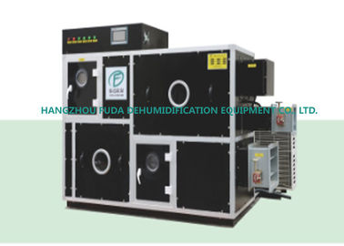 Double Wheel Low Humidity Dehumidifier , Moisture Adsorption Industrial Dehumidifiers